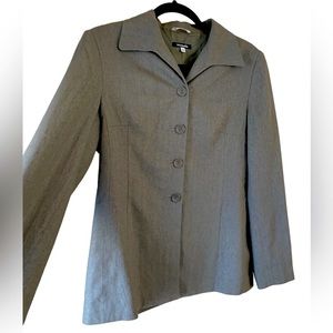 Natalie Gray Linen Button Down Capsule Career Jacket Blazer Women’s Size 10
